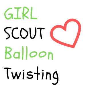 girl scout balloon twisting