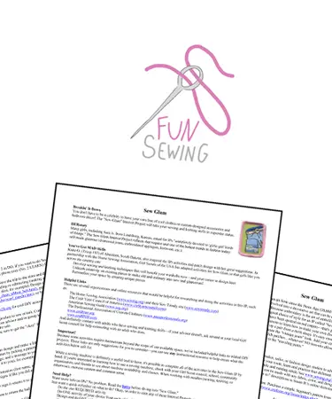 Fun Sewing Activity - (FREE PRINTABLE ACTIVITY)
