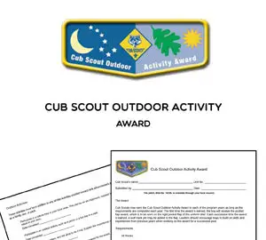 Cub Scout Outdoor Activity award