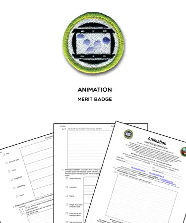 Animation Merit Badge (WORKSHEET & REQUIREMENTS)
