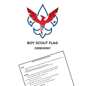 boy scout flag ceremony