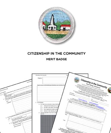 ? Citizenship in the Community Merit Badge (Worksheet & Requirements)