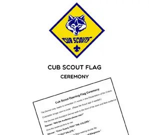 cub scout flag ceremony