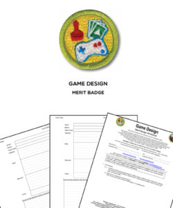 Game Design Merit Badge (WORKSHEET & REQUIREMENTS)