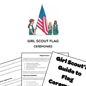 Girl Scout Flag Ceremony Printable Script And Guide