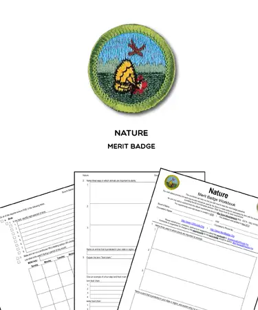 📛 Nature Merit Badge (WORKSHEET & REQUIREMENTS)