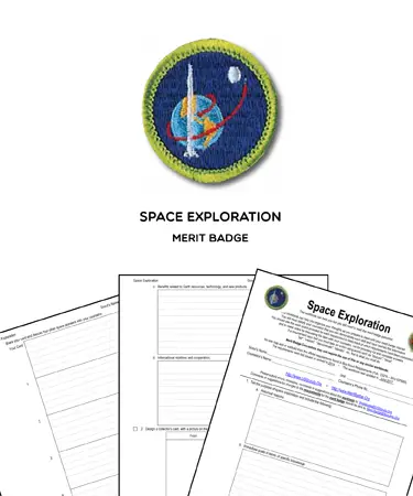 📛 Space Exploration Merit Badge (WORKSHEET & REQUIREMENTS)