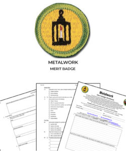 📛 Metalwork Merit Badge (WORKSHEET & REQUIREMENTS)