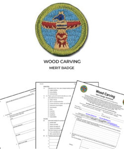 📛 Wood Carving Merit Badge (WORKSHEET & REQUIREMENTS)