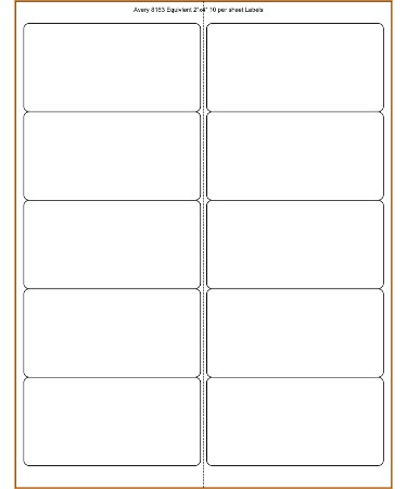 Free Printable 2x4 Label Template