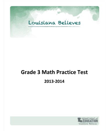 3rd Grade Math Worksheet PDF