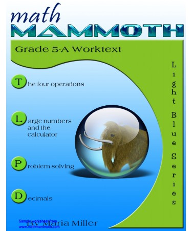 5th Grade Math Worksheet PDF