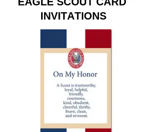 Eagle Scout CARD INVITATIONS