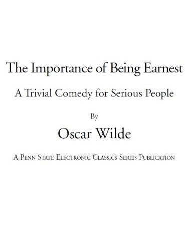 The Importance of Being Earnest PDF