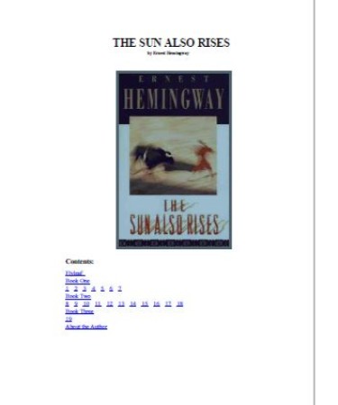 Ernest hemingway pdf free download torrent