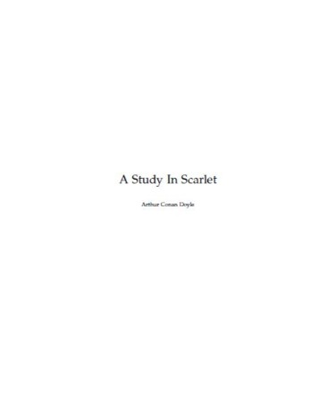 A Study in Scarlet PDF