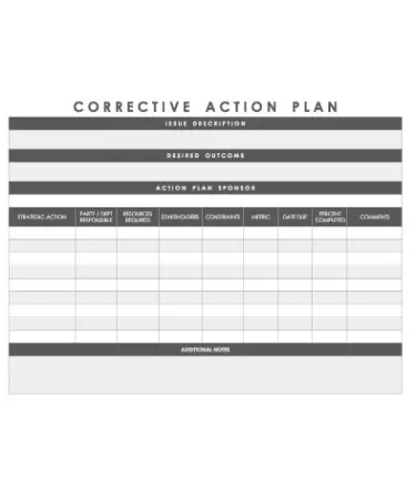 Action Plan Template PDF