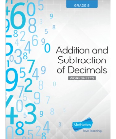 Adding Decimals Worksheet PDF