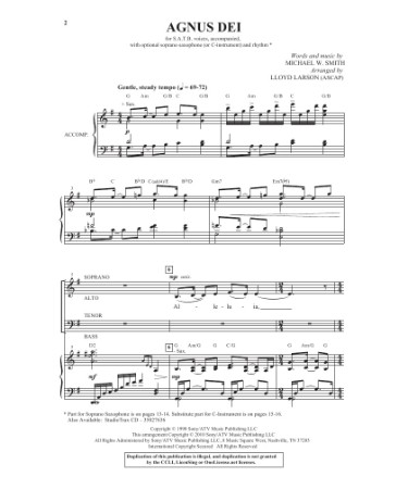 Agnus Dei Sheet Music PDF