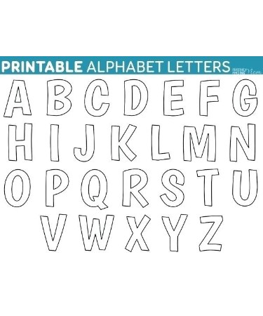 Alphabet Template PDF