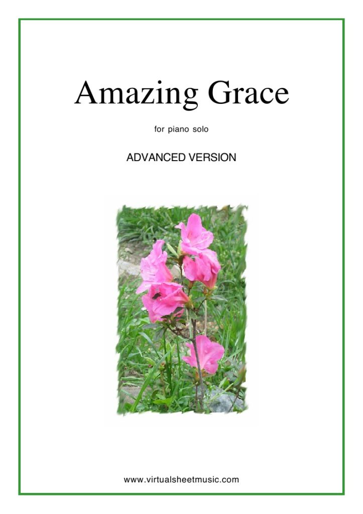 Amazing Grace Piano Sheet Music PDF