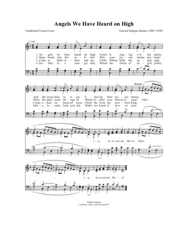 Angels We Have Heard On High Sheet Music Pdf