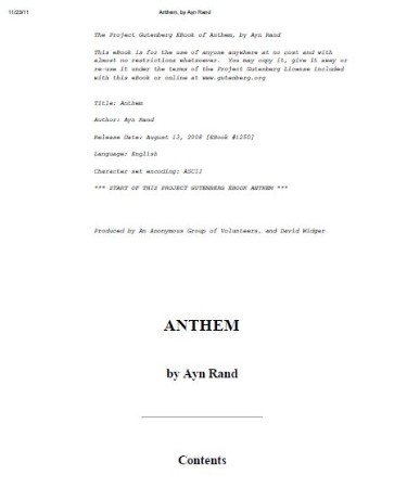 Anthem PDF