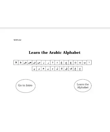 Arabic Alphabet Chart PDF