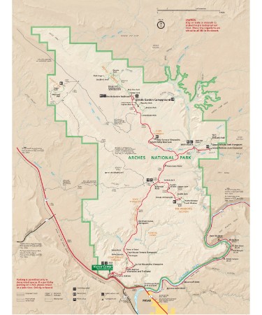 Arches National Park Map PDF