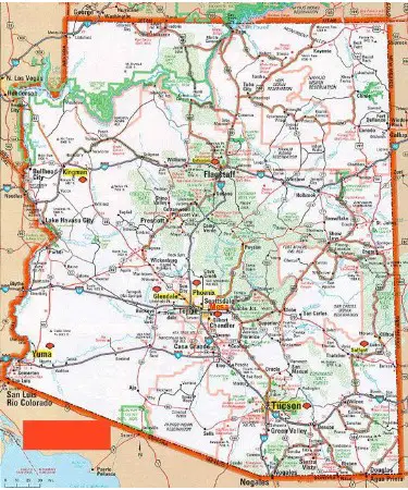 Arizona Highway Map PDF – Scouting Web