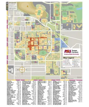 🗺 ASU Map PDF - Free Downloadable PDF (PRINTABLE)