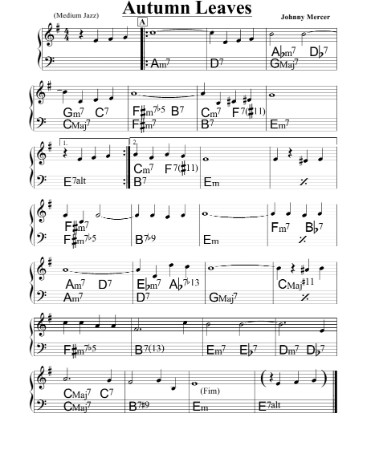 Autumn Leaves Sheet Music PDF