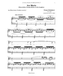 🎸 Ave Maria Sheet Music PDF - Free Download (PRINTABLE)