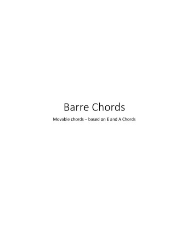 Barre Chords Chart PDF