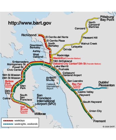 Bart Map San Francisco PDF