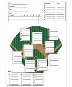 ⚾ Baseball Lineup Template PDF - Free Download (PRINTABLE)