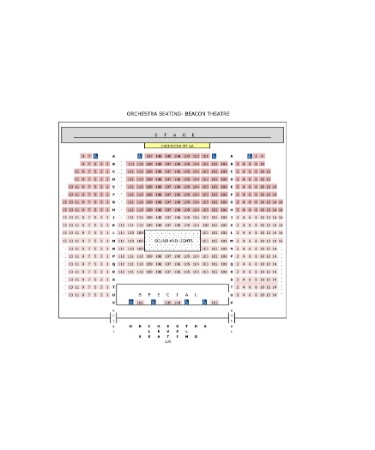 Beacon Theater Seating Chart Pdf