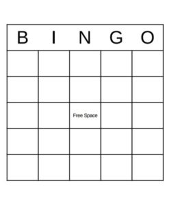 Bingo Template PDF - Free Download (PRINTABLE)