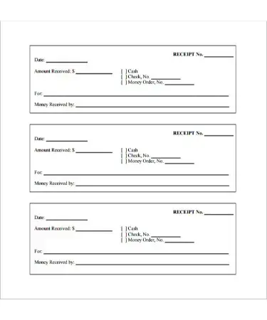 blank receipt template pdf free download printable