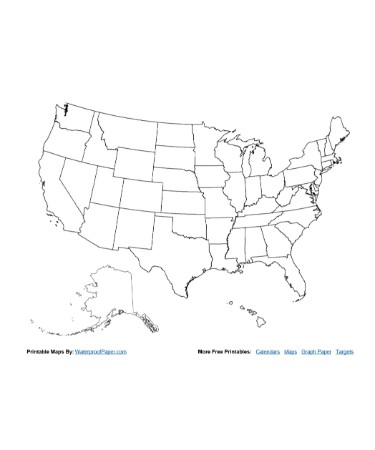 Blank United States Map PDF