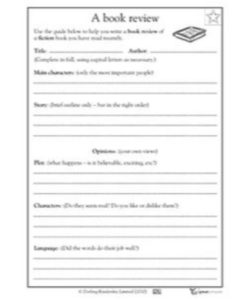 🏫 Book Review Template Middle School PDF Free Download (PRINTABLE) 🏫 Book Review Template Middle School PDF Free Download (PRINTABLE)