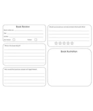 book review template printable