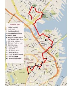 self guided freedom trail map