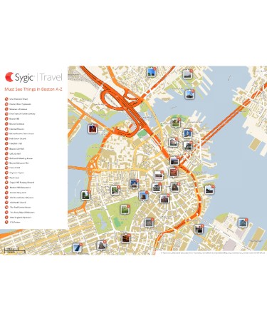 Boston Tourist Map PDF