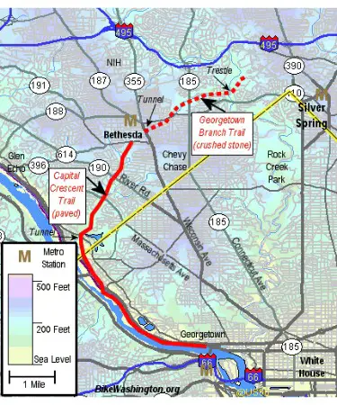 🌙 Capital Crescent Trail Map PDF - Free Download (PRINTABLE)