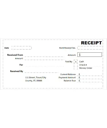 💵 Cash Receipt Template PDF - Free Download (PRINTABLE)