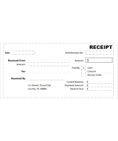 Cash Receipt Template PDF