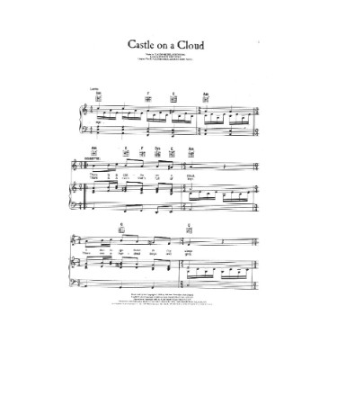 castle on a cloud sheet music pdf