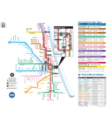 Chicago Metro Map PDF