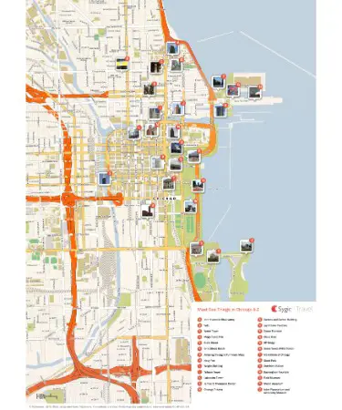 Chicago Tourist Map PDF